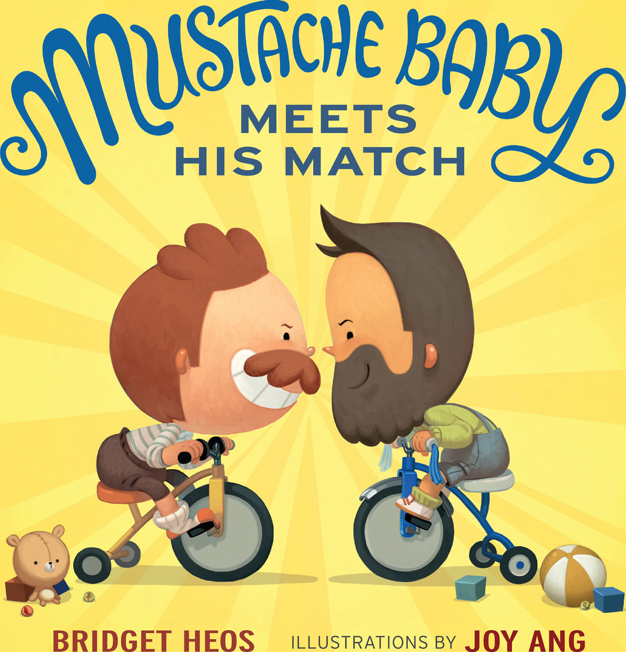 Mustache Baby Meets His Match (board book)