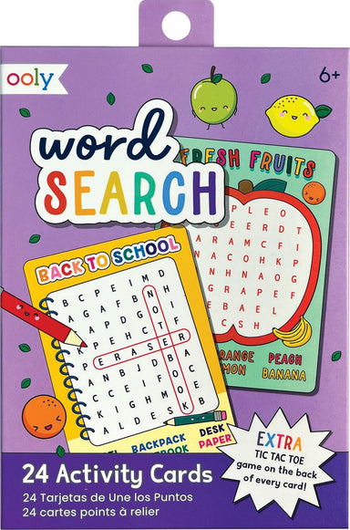 Paper Games: Word Search Activity Cards - Set of 24