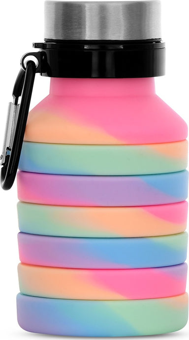 Happy Stripe Collapsible Water Bottle