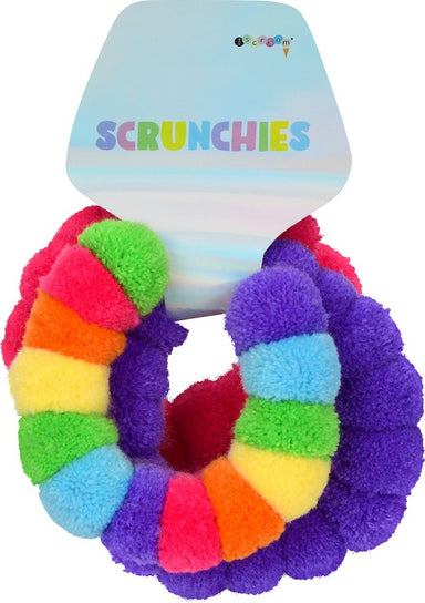 Pom-Poms Scrunchie Set