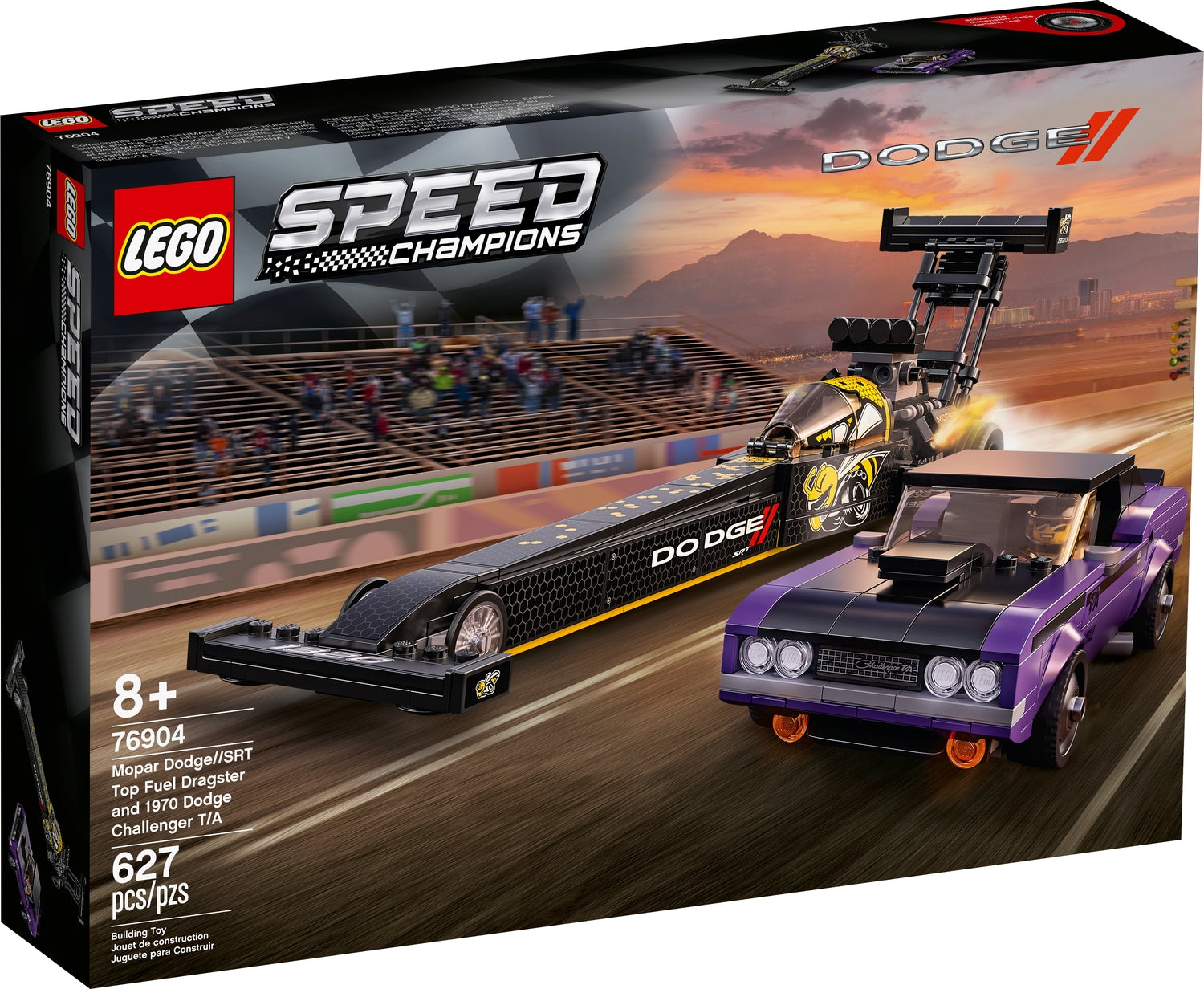 LEGO Speed Champions: Mopar Dodge SRT Top Fuel Dragster and 1970 Dodge Challenger