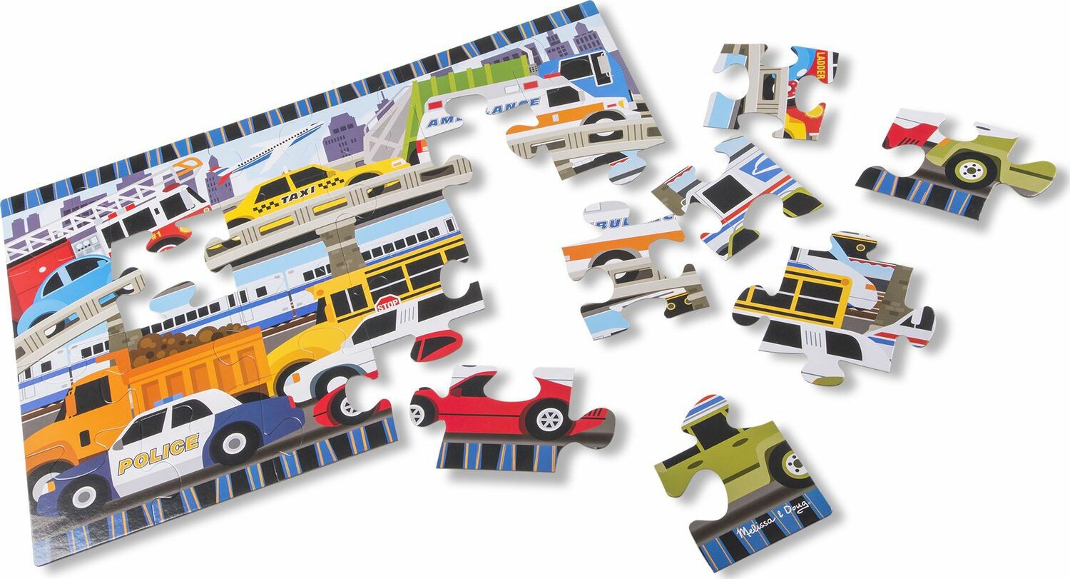 Traffic Jam Floor Puzzle - 24 Pieces