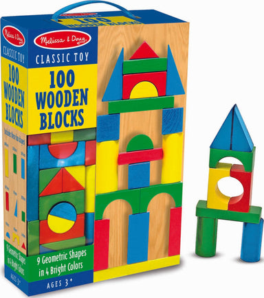 100 Piece Wood Blocks Set