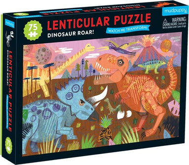 Dinosaur Roar! 75 Piece Lenticular Puzzle