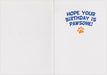 Photo Realistic Husky Foil Birthdaycard