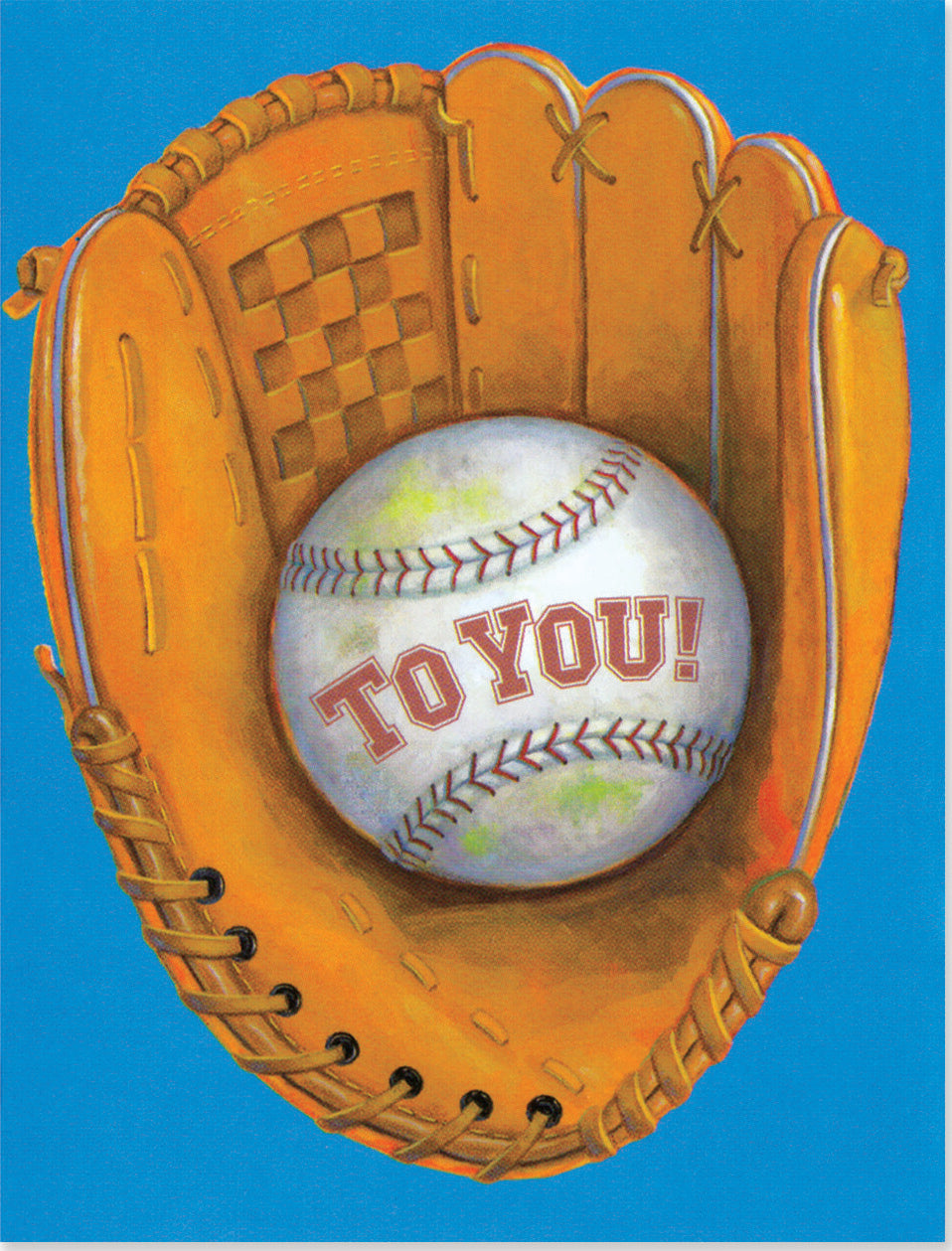Baseball And Glove Gift Enclosure Card (