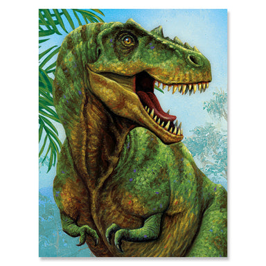 Green T-Rex Gift Enclosure Card