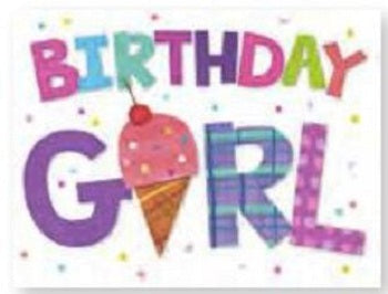 Birthday Girl Gift Enclosure Card