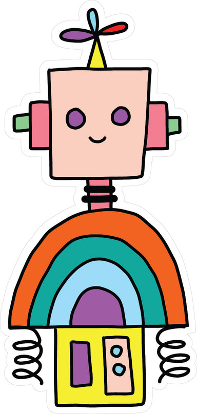Stickers -  Rainbow Robot Vinyl