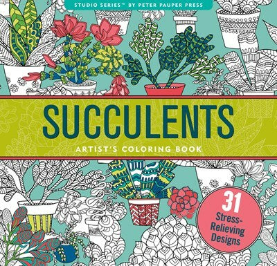 Succulents Artist'S Coloring Book