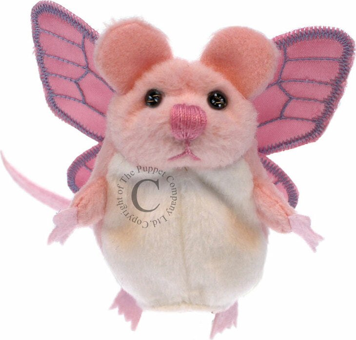 Finger Puppets - Mouse (Pink with Wings)