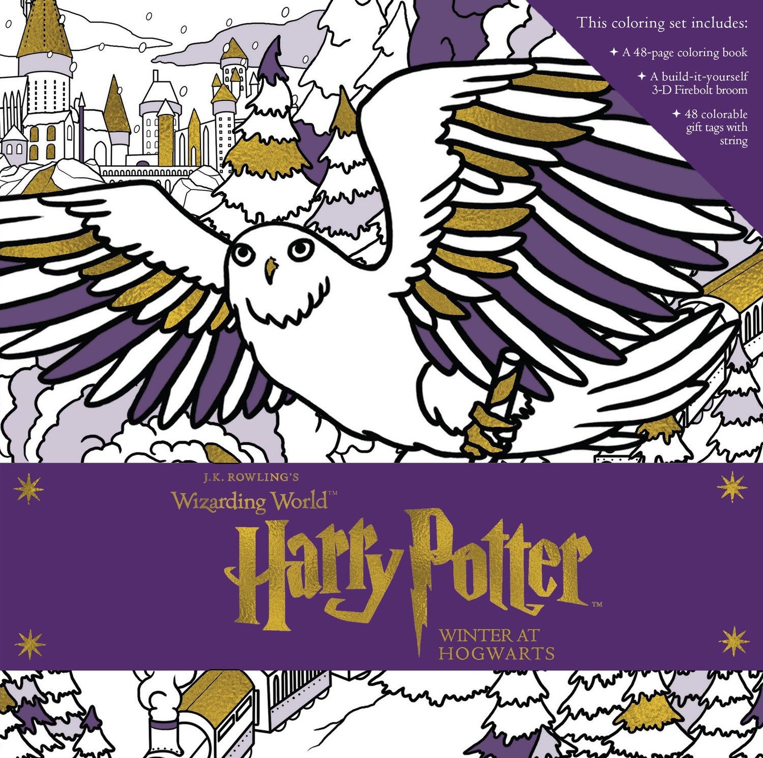 Harry Potter: Winter at Hogwarts: A Magical Coloring Set