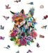 Colorful Fox Shaped (150 pc Shaped Wooden Puzzles)