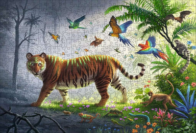 Jungle Tiger (500 pc Wooden Puzzles)