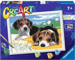 Ravensburger CreArt Jack Russell Puppy Color by Numbers Kit