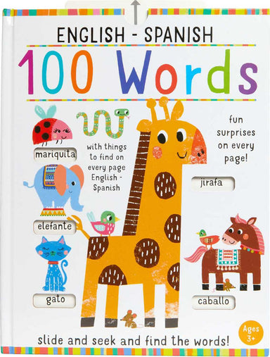 Slide and Seek: 100 Words English-Spanish