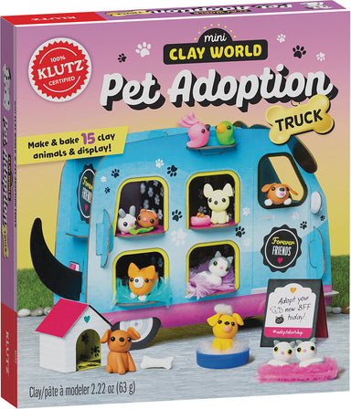 mini clay pet adoption truck