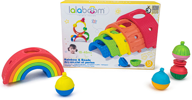 Lalaboom Rainbow & Beads - 13 pcs