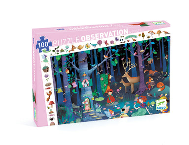 Forêt magique : puzzle phosphorescent (100 pièces 6 ans +)(La) Cof. —  Griffon