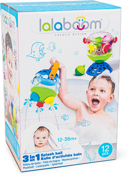 Lalaboom - 3 in 1 Splash Ball - 12 pc Bath Set