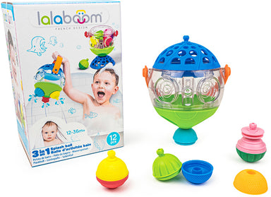 Lalaboom - 3 in 1 Splash Ball - 12 pc Bath Set