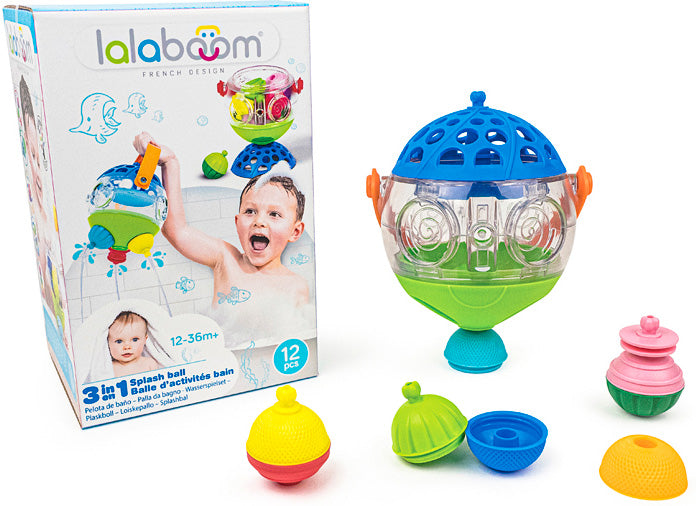 Lalaboom - 3 in 1 Splash Ball - 12 pc Bath Set