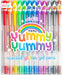 Yummy Yummy Scented Glitter Gel Pens - Set of 12