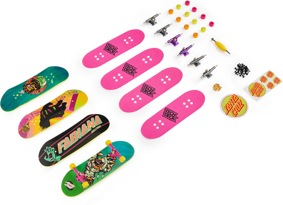 Tech Deck Ultra DLX Fingerboard 4-Pack  Tech deck, Finger skateboard, Real  skate