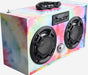 Bluetooth FM Radio W LED Speakers TYE DYE Boombox