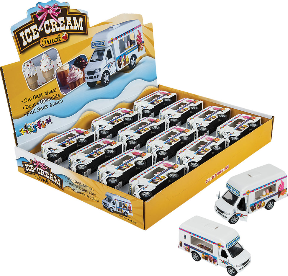 5" Die-cast Pull Back Ice Cream Truck