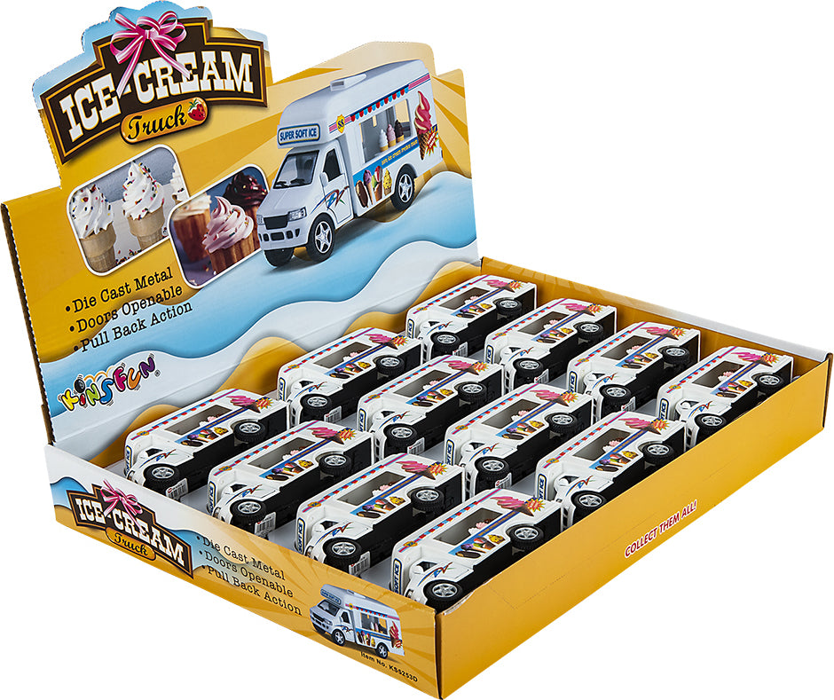 5" Die-cast Pull Back Ice Cream Truck