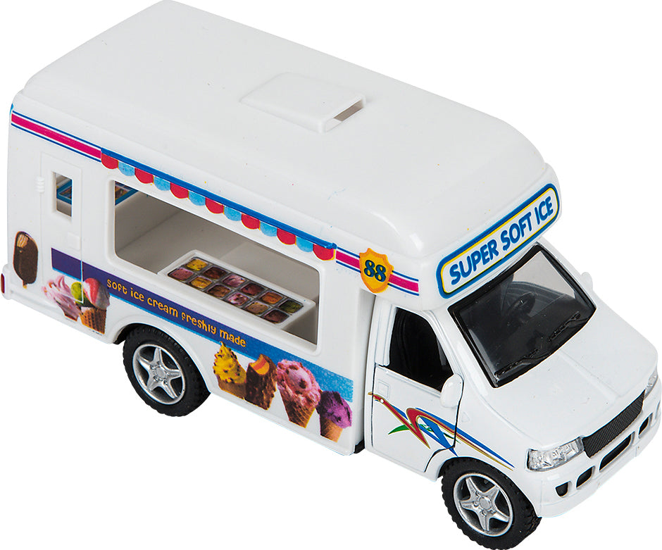 5" Die-cast Pull Back Ice Cream Truck