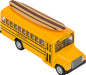 5" Die-cast Pull Back School Bus With Surfboard