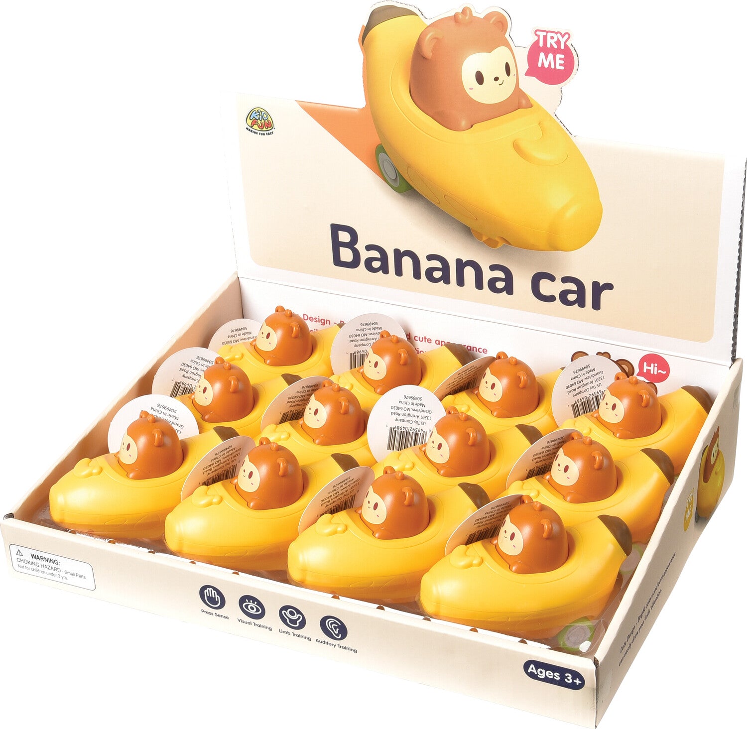 Press and Go Banana Car